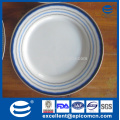blue borders rim super white porcelain dinnerware blue-and-white dishes
